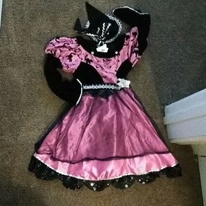 Rubie's Witch Custom w/ hat for girls! Like New!!
